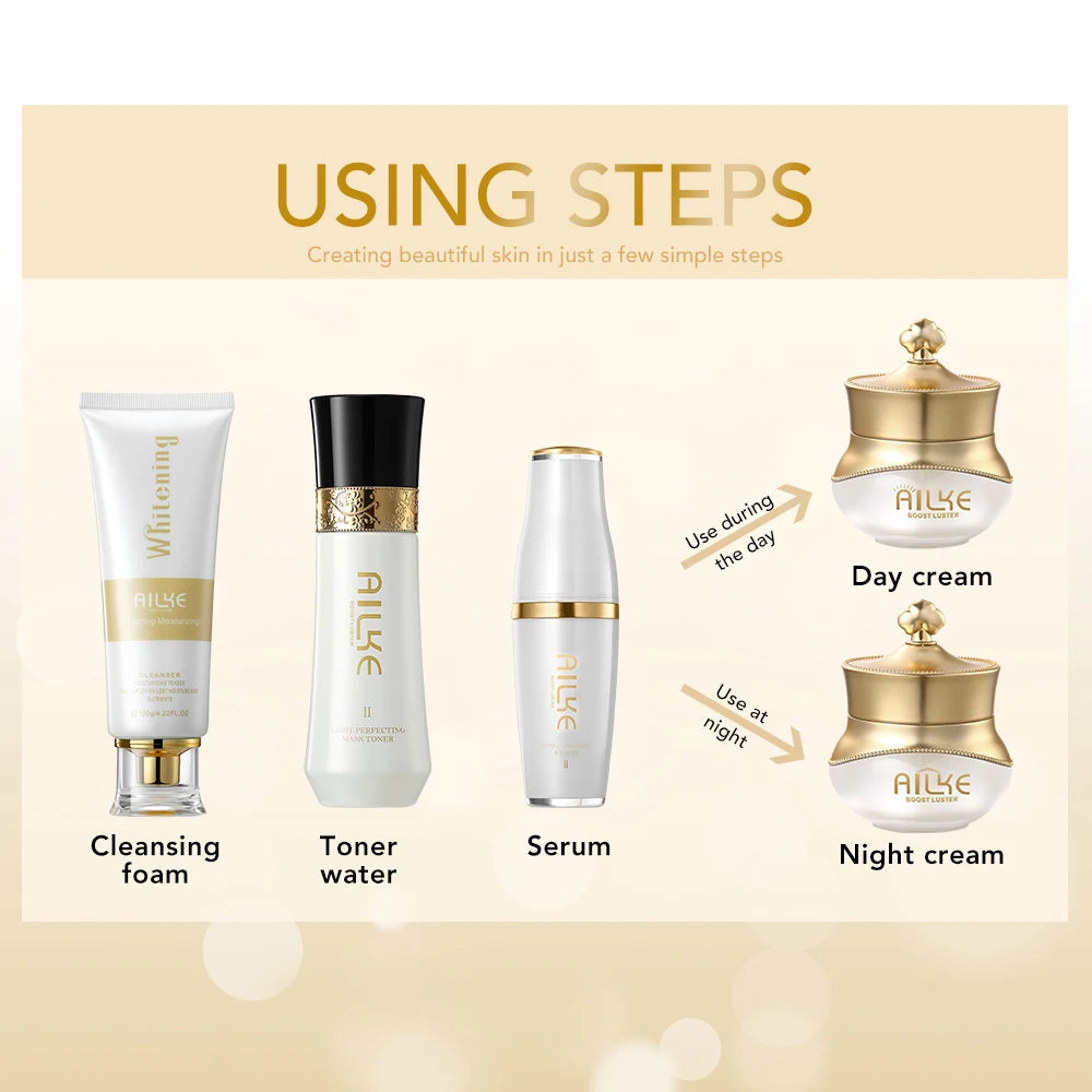 AILKE Éclat Suprême – Coffret Soin Visage 5-en-1