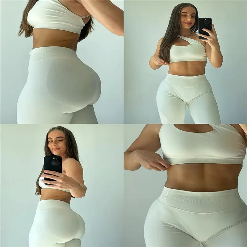 Ensemble de Yoga 2 Pièces Sans Couture – Femme